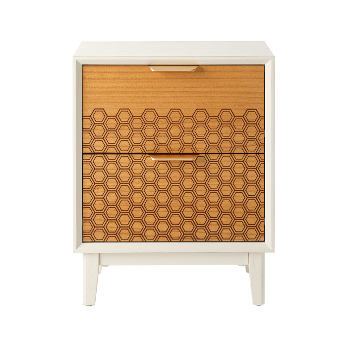 COZAYH HOME Two Drawer Nightstand