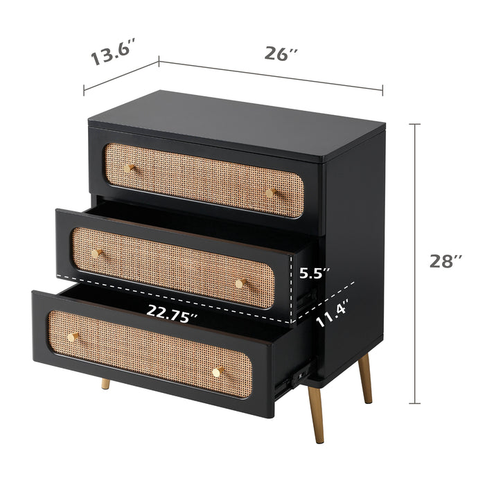 COZAYH HOME Rattan Chest of Drawers