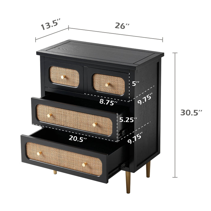 COZAYH HOME Rattan Chest of Drawers
