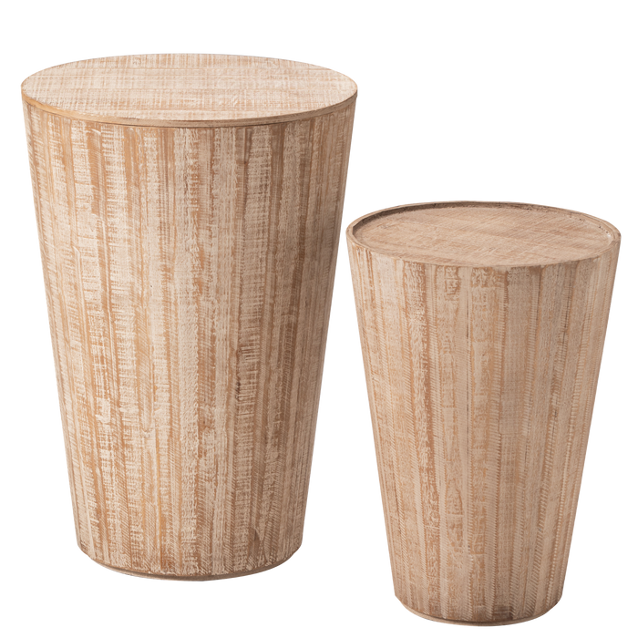 COZAYH HOME Nesting Barrel Side Table