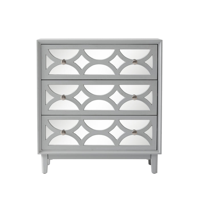 COZAYH HOME 3-Drawer Mirror Front Dresser