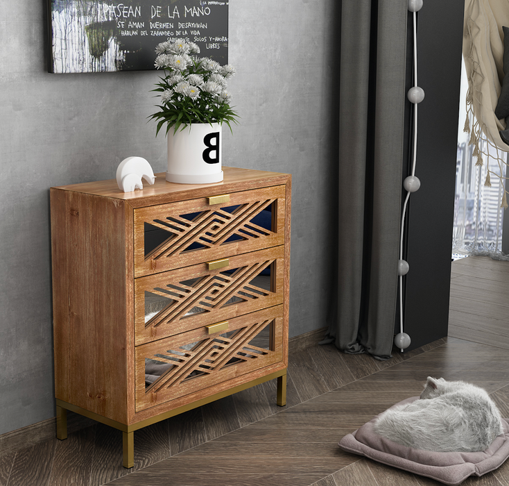 COZAYH HOME Mirror Fronts Dresser/Cabinet