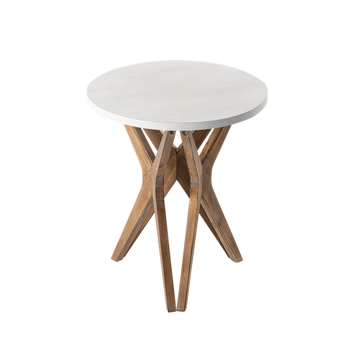COZAYH HOME Pedestal Farmhouse End Table