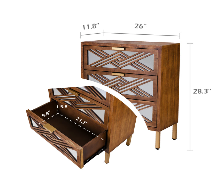 COZAYH HOME Mirror Fronts Dresser/Cabinet