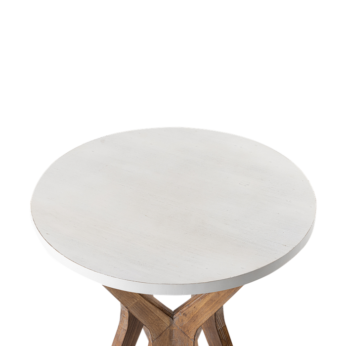 COZAYH HOME Pedestal Farmhouse End Table