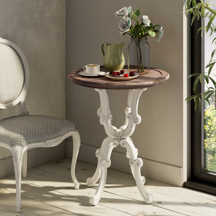 COZAYH HOME Farmhouse End Table
