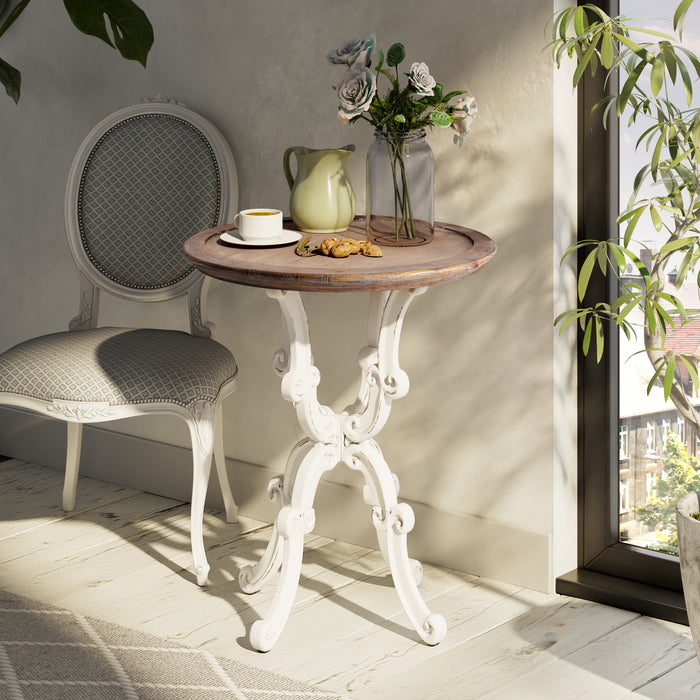 COZAYH HOME Farmhouse End Table