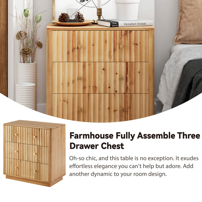 Farmhouse 3-Drawer Dresser