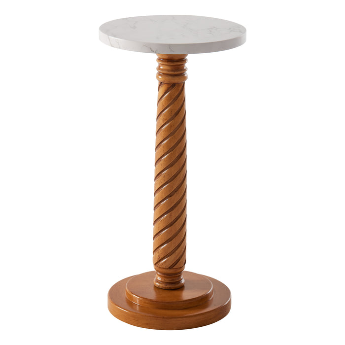 Pedestal End Table