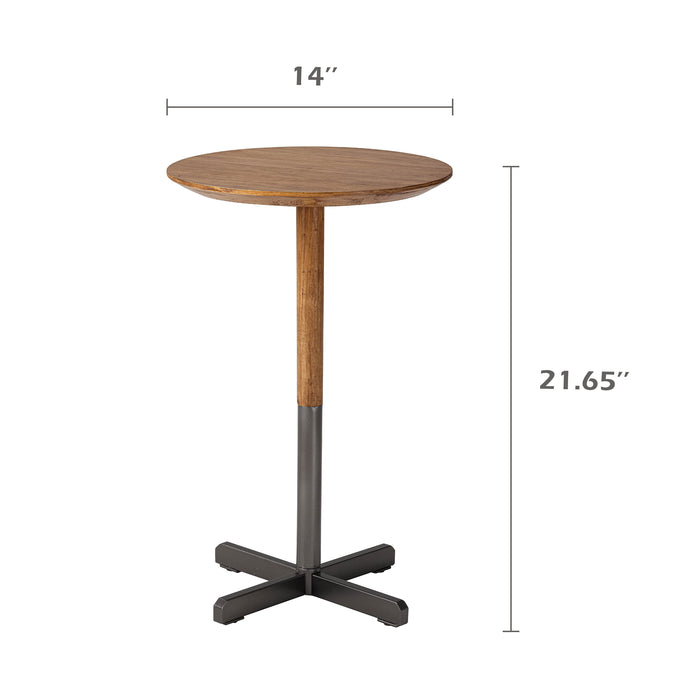 COZAYH HOME Small Pedestal End Table