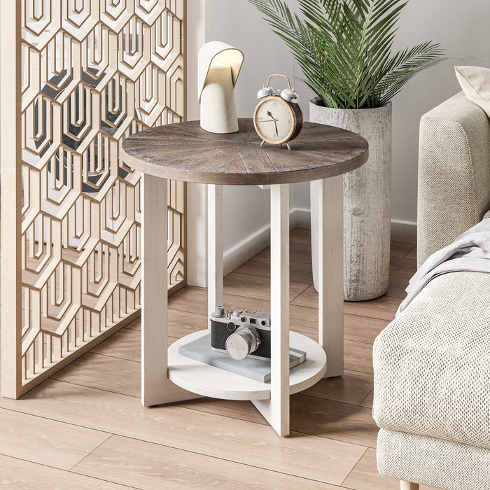 COZAYH HOME Rustic End Table