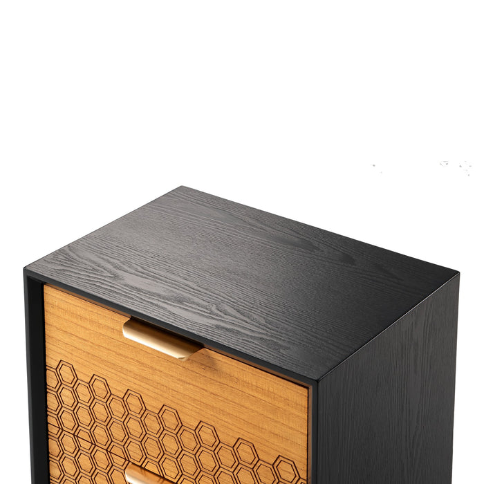 COZAYH HOME Two Drawer Nightstand