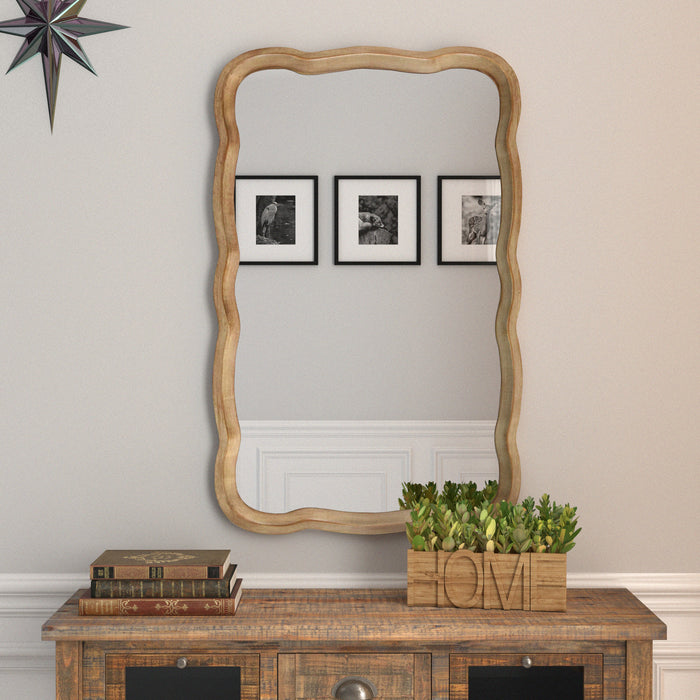 COZAYH HOME Wood Frame Accent Mirror