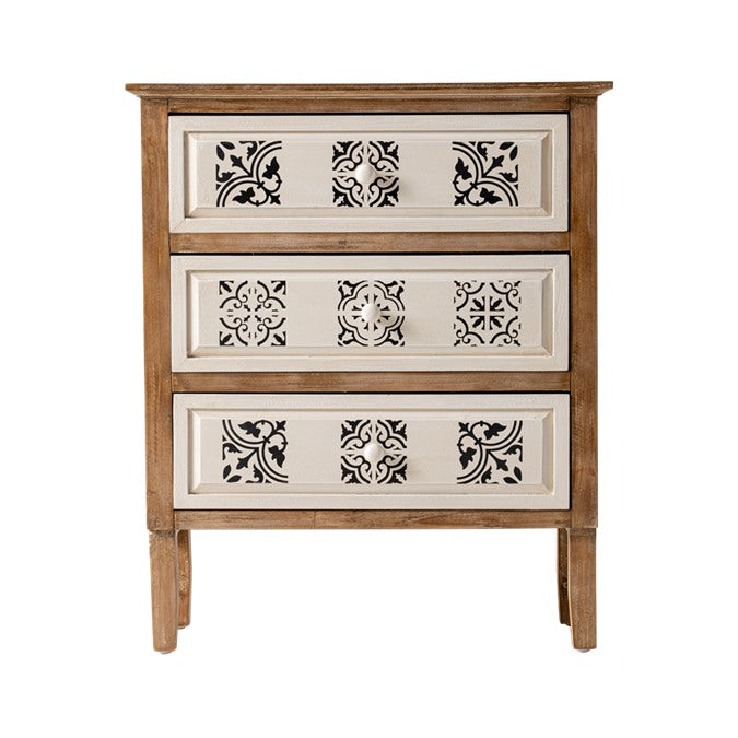 COZAYH HOME Farmhouse 3-Drawer Accent Dresser