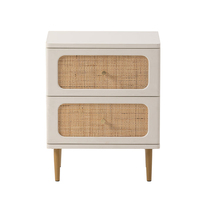 COZAYH HOME Rattan Nightstand