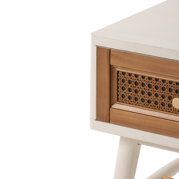 COZAYH HOME 1 Drawer Woven Front Nightstand