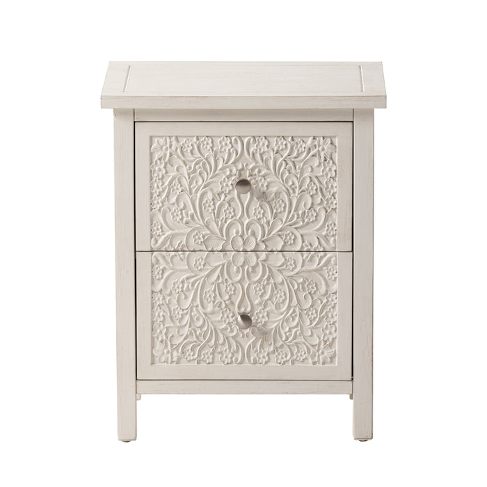 COZAYH HOME 2-Drawer Fully-Assembled Nightstand