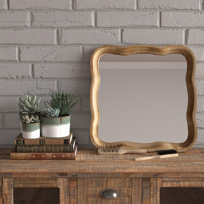 COZAYH HOME Wood Frame Accent Mirror