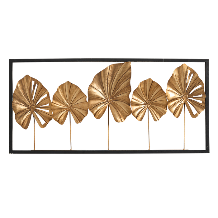 COZAYH HOME Golden Leaf Wall Decor